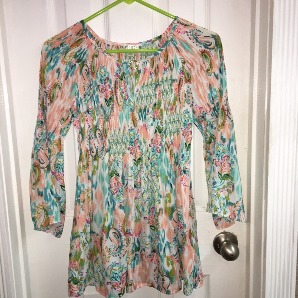 3/4 bell sleeve blouse